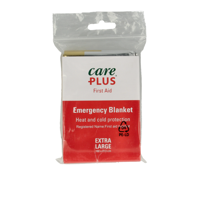 Care Plus Emergency Blanket Gold/Silver 1 Piece