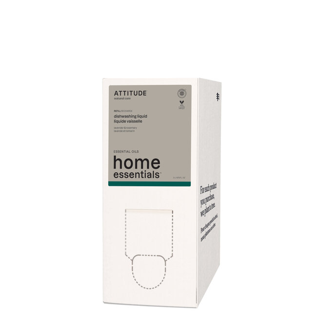 Attitude Afwasmiddel lavendel & rozemarijn refill 2 Liter