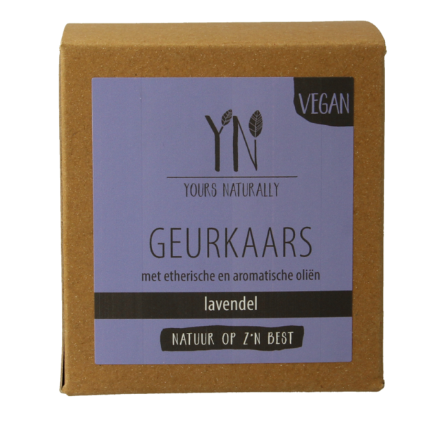 Vela aromática en vaso Yours Naturally lavanda 20 cl 1 unidad