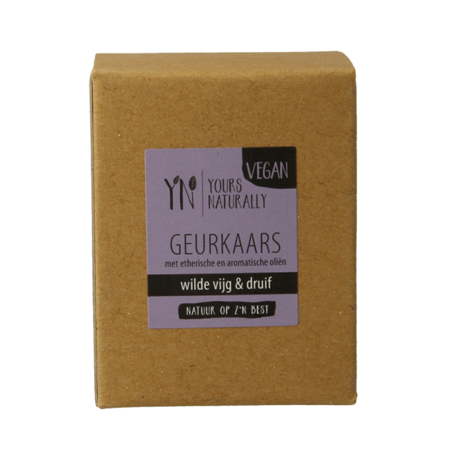 Yours Naturally Votive geurkaars wilde vijg & druif 9cl 1 Stuks