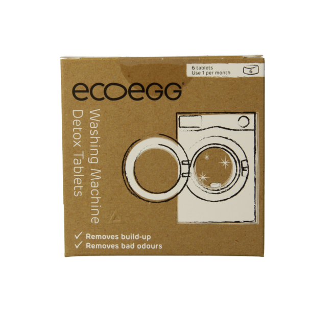 Eco Egg Tablettes de nettoyage pour lave-linge, 6 pièces