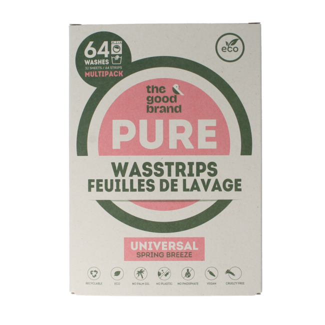 The Good Brand Feuilles de Lessive 64 Pièces