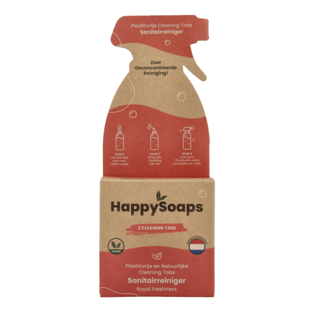 Happysoaps Cleaning Tabs Bathroom Cleaner Royal Freshness 3 Pack