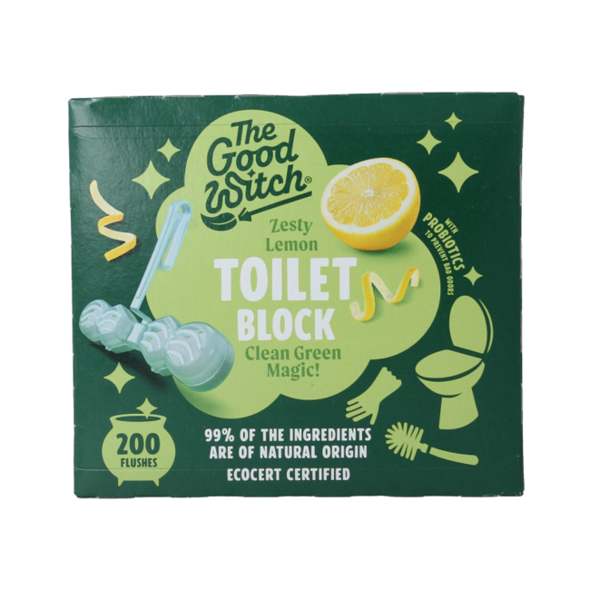 Lemon and Ginger Toilet Rim Block 1 Piece