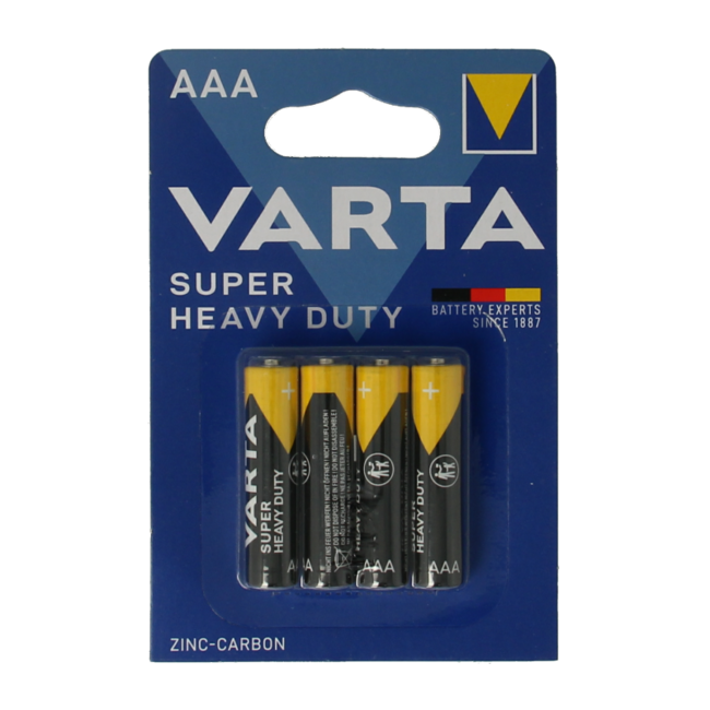 Varta Superlife AAA Batterien, 4 Stück