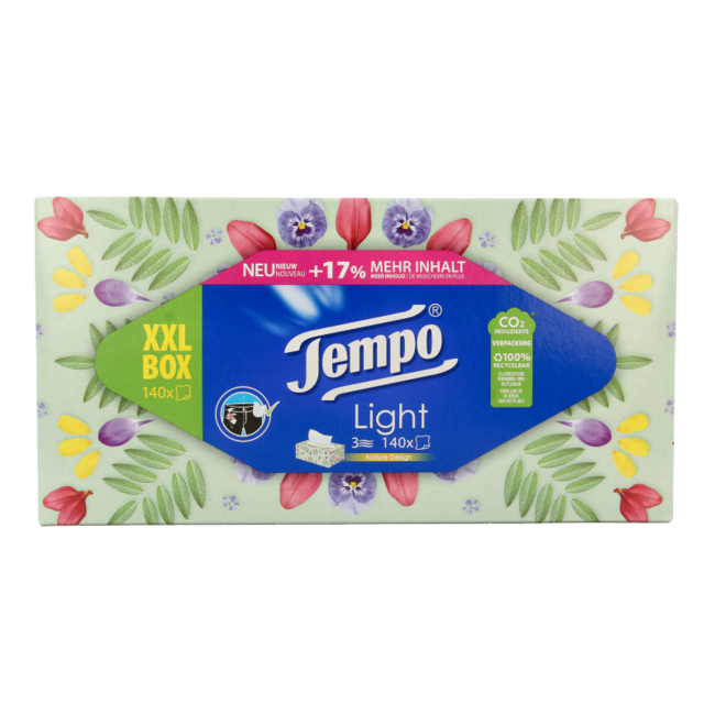 Tempo Tissue Box XXL 3-ply 140 Tissues