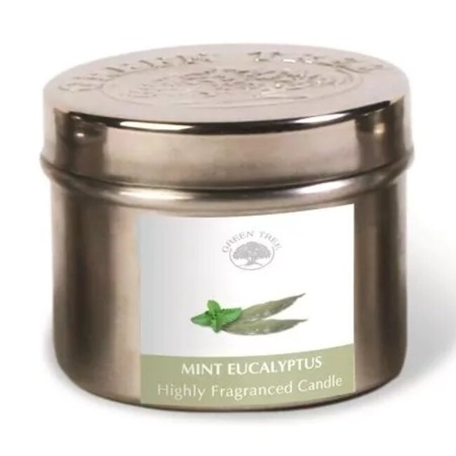 Vela aromática Green Tree menta eucalipto 150 Gramos
