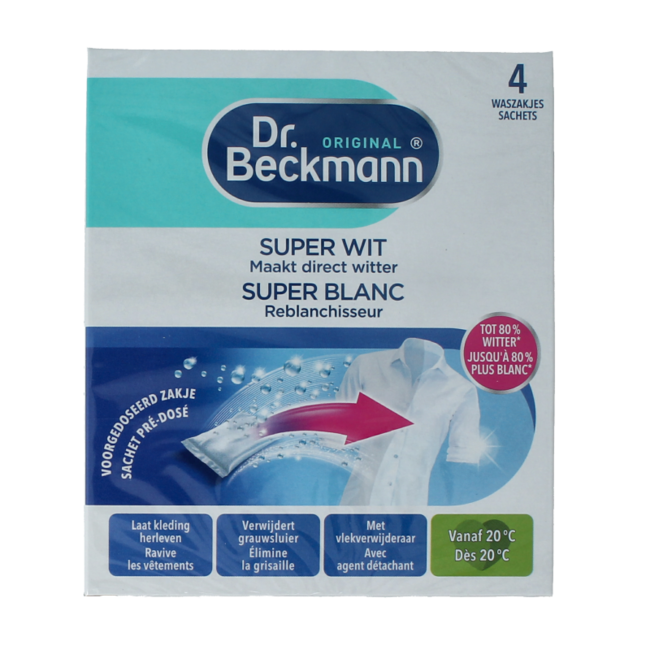 Dr. Beckmann Super White 40g 4 Pieces