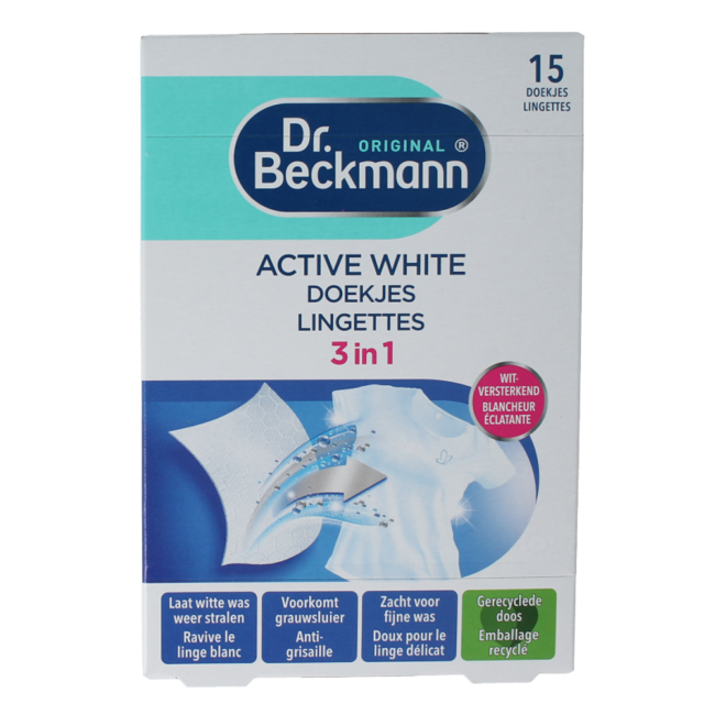 Salviette Active White 15 Pezzi