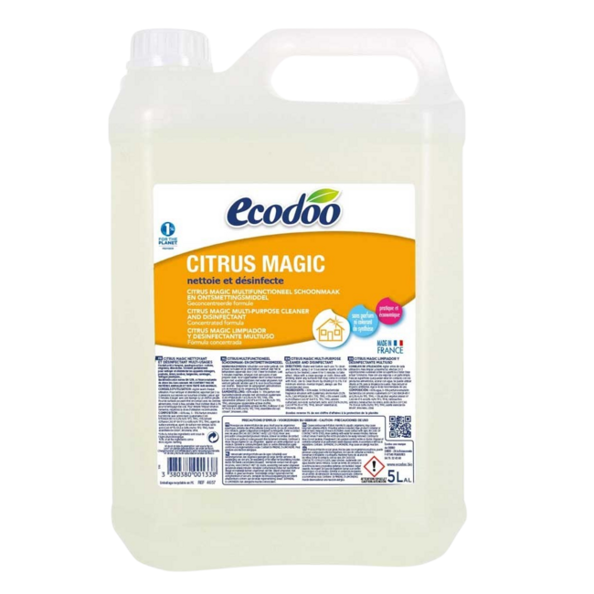 Ecodoo Nettoyant multi-usages agrumes recharge bidon bio 5 Litres