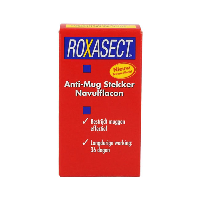 Roxasect Stekker tegen muggen navul 1 Stuks