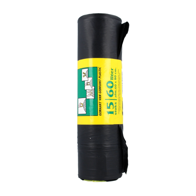 Drawstring refuse sacks 15 pieces