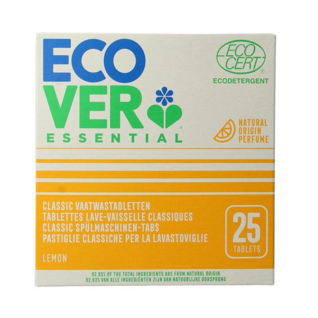 Tablettes lave-vaisselle Ecover Essential 25 pièces