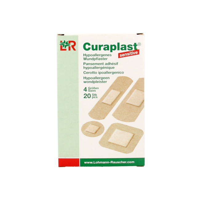 Pansements Curaplast Sensitive assortis 20 pièces