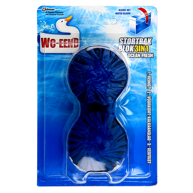 WC Eend Stortbakblok blauw duo 50 Gram