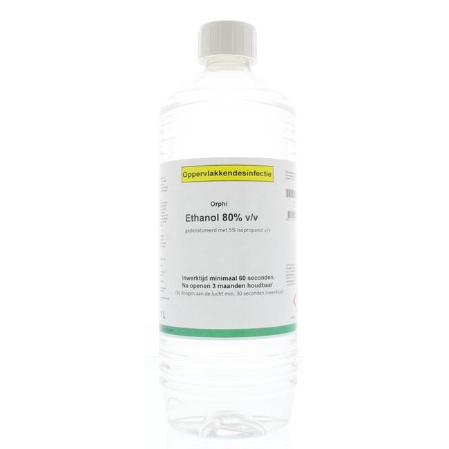 Orphi Alkohol 80% Ethanol mit 5% IPA 1 Liter