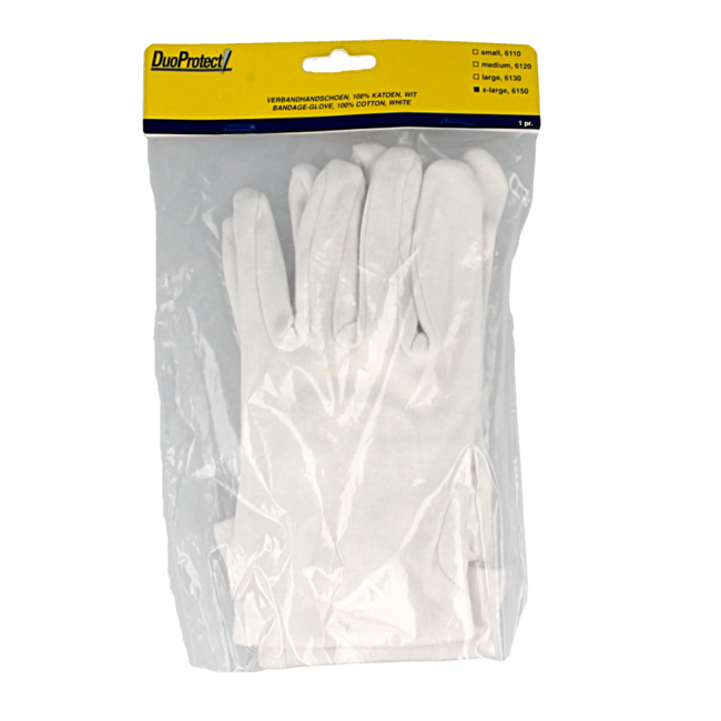 Guantes de algodón talla XL 1 par