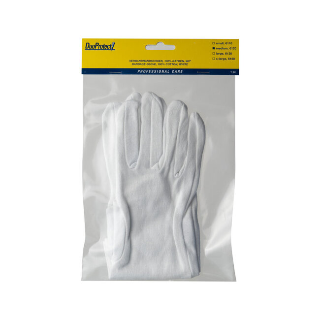 Gants en coton taille M 1 paire
