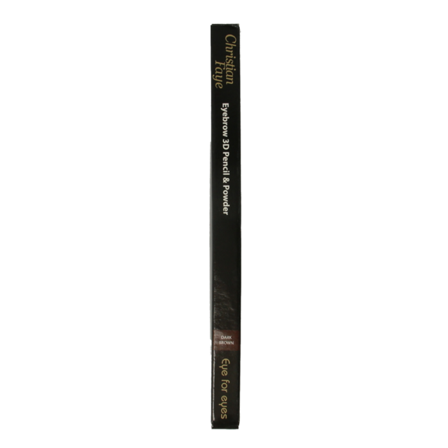 Christian Faye Eyebrow 3D pencil & powder marrón oscuro 1 gramo