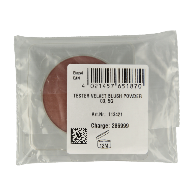 Lavera Velvet Blush Powder Cashmere Brown 03 Tester 1 Tester