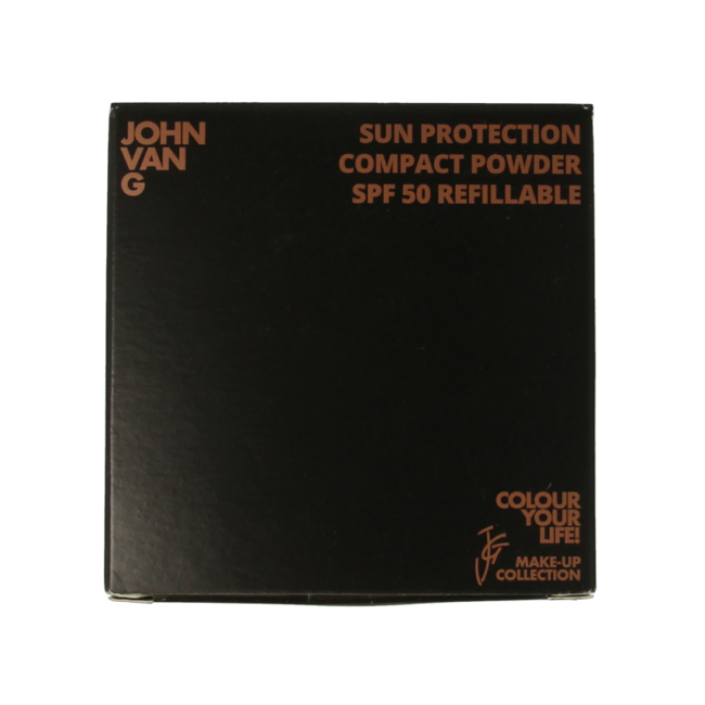 John van G Cipria Compatta Protezione Solare Ricaricabile 60 SPF50 1 Pezzo