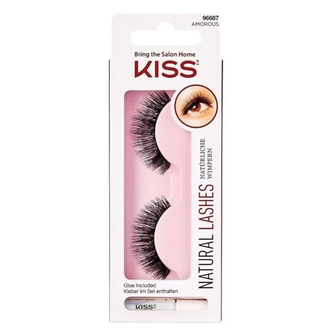 Sztuczne rzęsy Kiss Natural Amorous, 1 zestaw