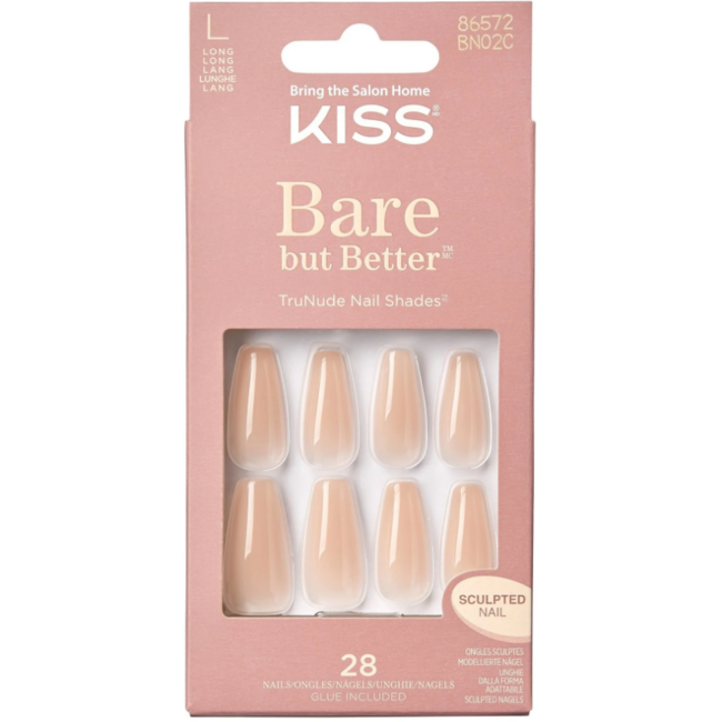 Kiss Bare but Better Nails Nude Drama 1 set