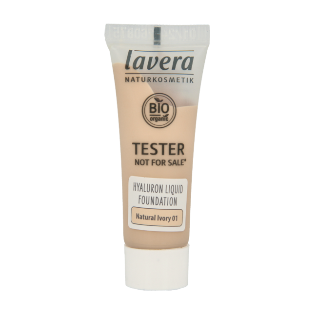 Lavera fond de teint liquide Hyaluron natural ivory 01 testeur 1 Testeur