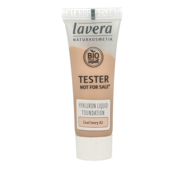 Lavera Hyaluron liquid foundation cool ivory 02 probador 1 unidad