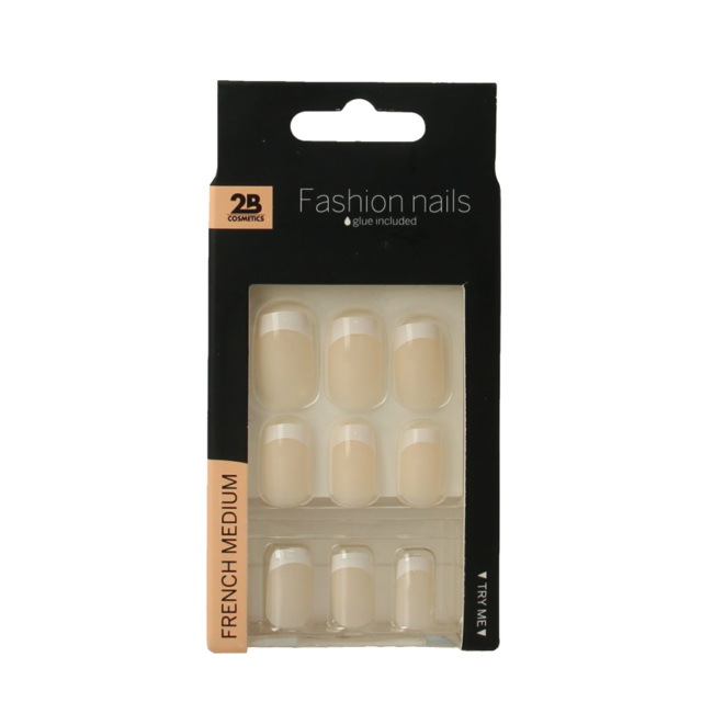 2B Nails French Medium 24 pièces