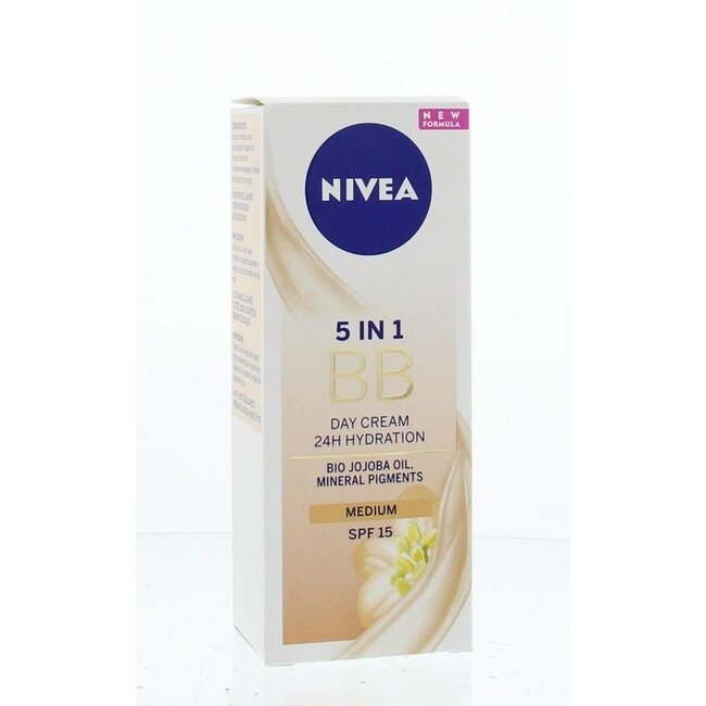 Nivea Essentials BB Cream Medium LSF15 50 Milliliter