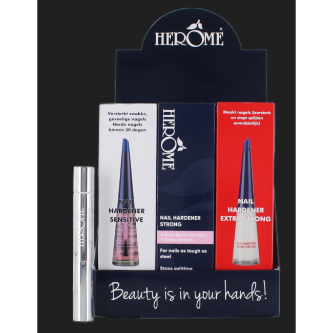 Expositor de endurecedores de uñas y Wonderpen Herome, 1 unidad