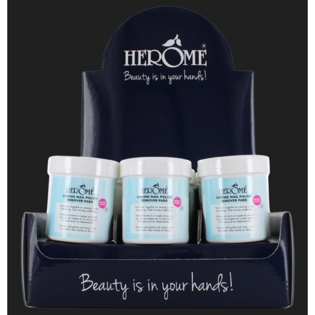 Herome Caring Nail Polish Remover Display 1 Display