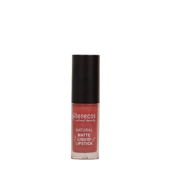 Benecos natural beauty Naturaler Flüssiger Matt-Lippenstift Rosewood Romance 5 Milliliter