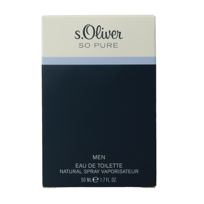 S Oliver So pure men eau de toilette 50 Millilitri
