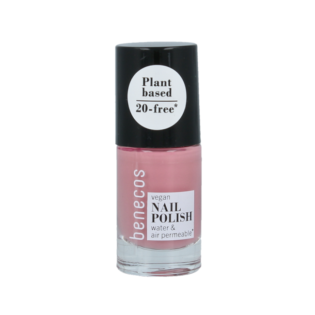 Benecos natural beauty Wegański lakier do paznokci bubble gum 20-free na bazie roślin 5 mililitrów