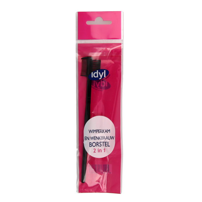 Idyl Eyelash Comb & Eyebrow Brush 2-in-1 1 Piece