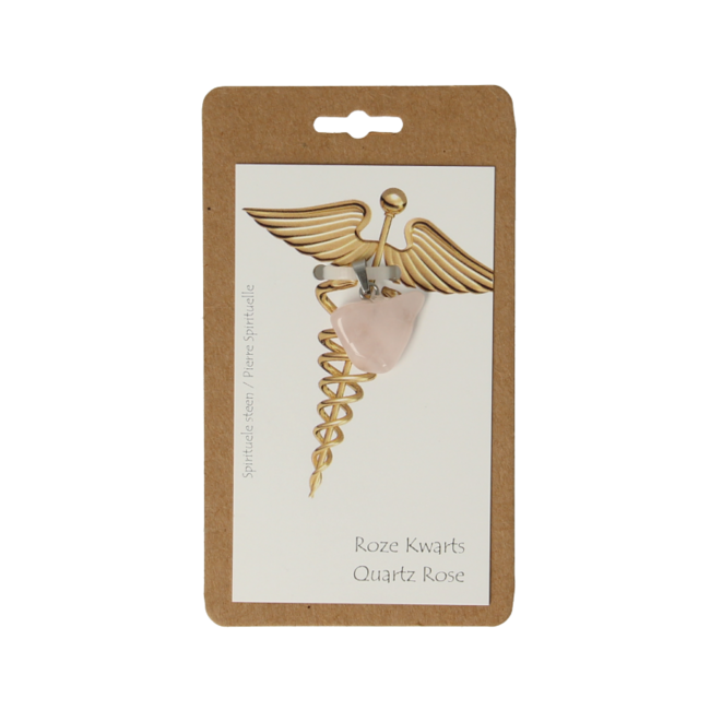 Steengoed Rose Quartz Health Stone Pendant 1 Piece