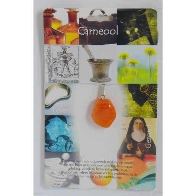 Wisiorek z kamienia szlachetnego (karneol) 1 sztuka