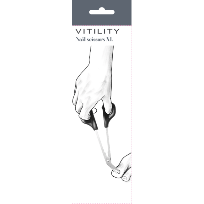 Vitility Long Handled Nail Scissors XL 1 Piece