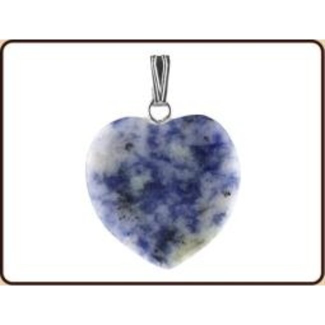 Ruben Robijn Pendentif cœur 20mm sodalite 1 pièce