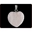 Ruben Robijn Hanger hart 20mm roze kwarts 1 Stuks