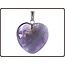 Pendentif cœur améthyste 20 mm 1 pièce