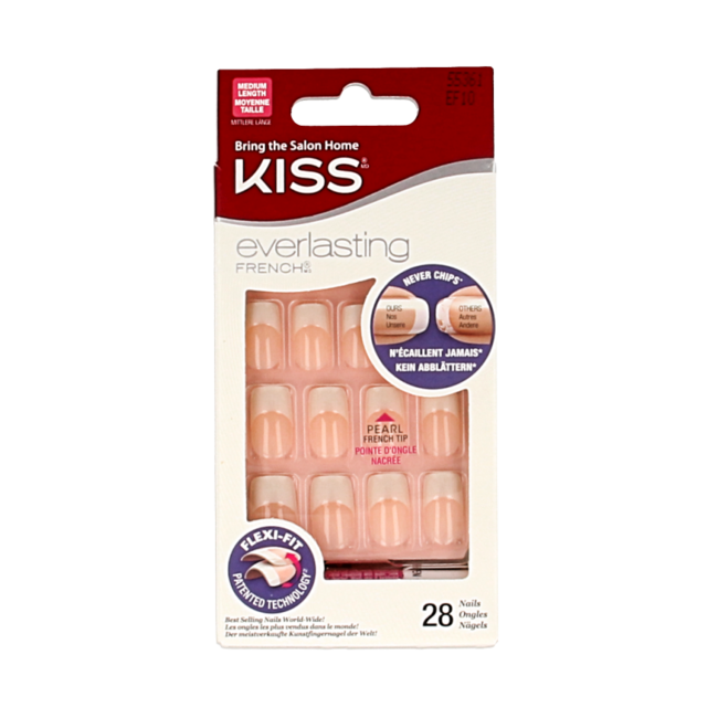 Kiss Wedding Gown French nail kit, 1 set