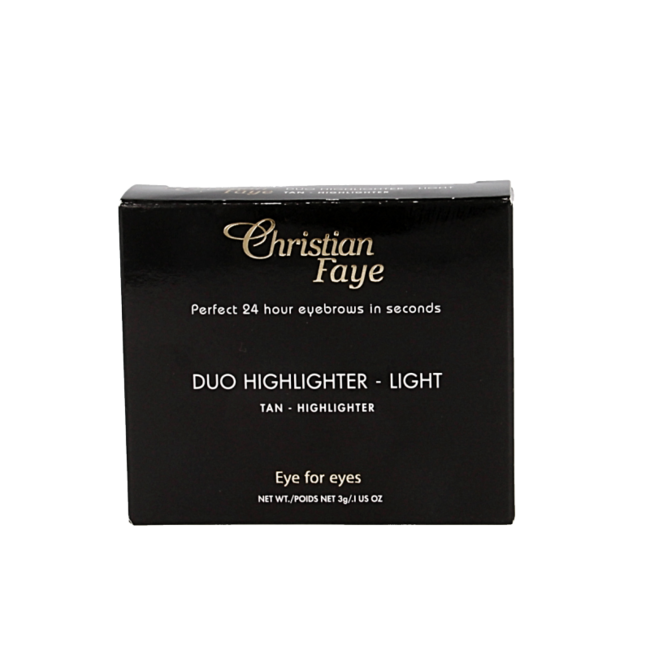 Christian Faye Eyebrow makeup duo highlighter light 1 Piece