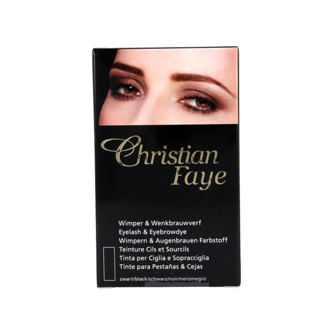 Christian Faye Eyebrow and Eyelash Dye Black 1 Piece