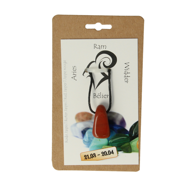 Steengoed Aries zodiac stone pendant 1 piece