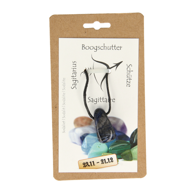 Steengoed Zodiac Stone Pendant Sagittarius 1 Piece