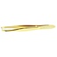 Pince à épiler Malteser 8 cm dorée mors biais 328 1 pièce