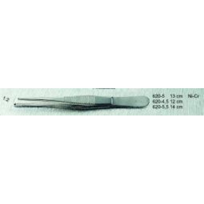 Pinzetta a uncino Malteser 13cm nichel cr 620-5 1 Pezzo